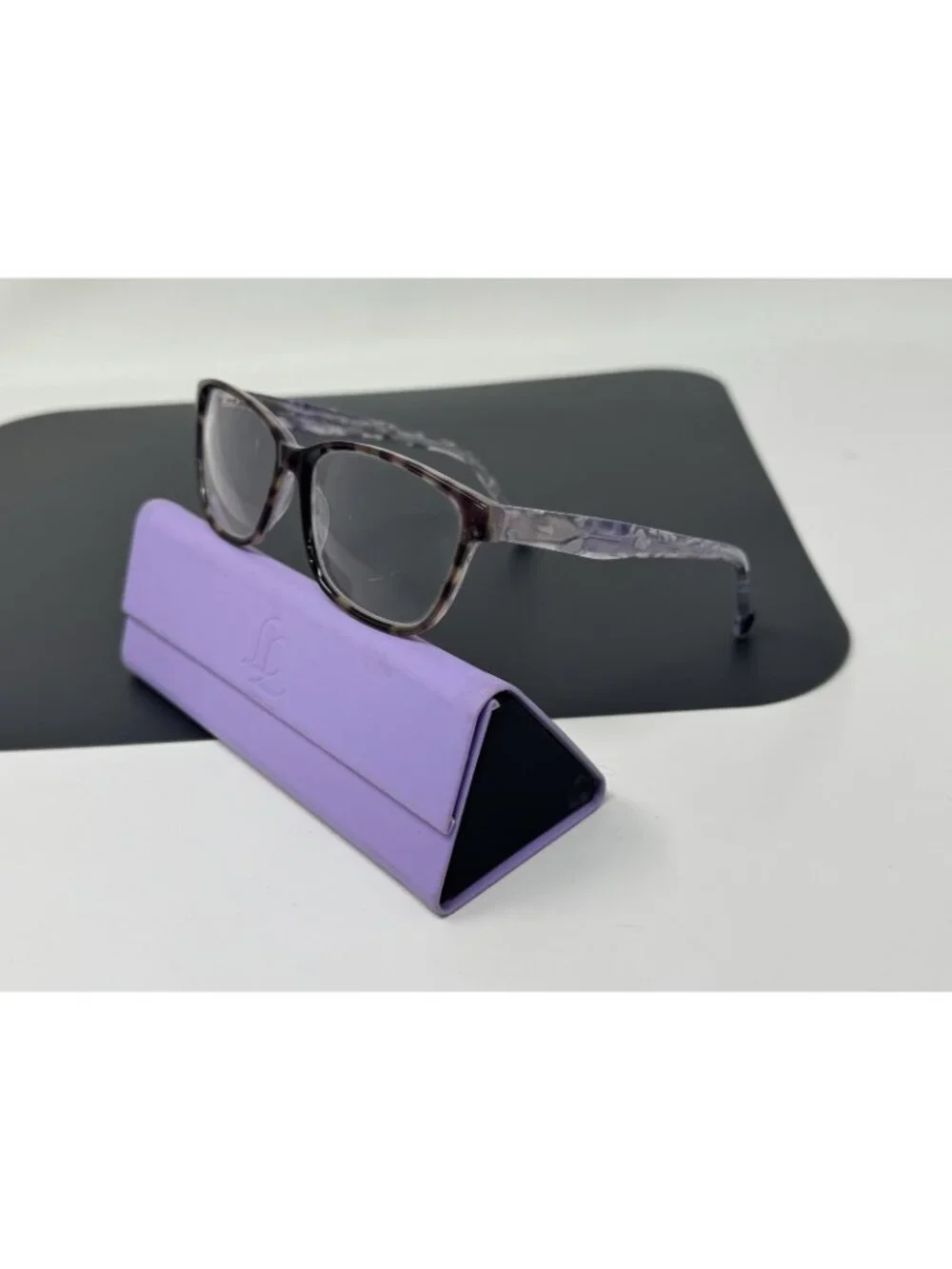Lisa Loeb Eyewear Spotlight 205 Womens Grape Toffee Tortoise Frames 55-15-140